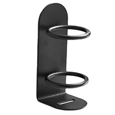 上手家居 免釘碳鋼合金電動牙刷架, 黑色, 1個