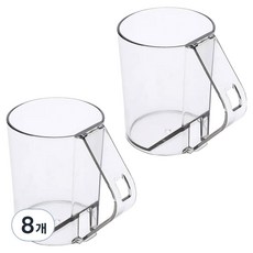 MONACO OLIVE 倒置透明漱口杯, 透明, 8個