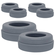 MOTHER-K 奶瓶水杯共用奶嘴環 Set 2個, 不含BPA安心材質, 適用貝親/小獅王/UPIS/CHICCO奶嘴, 灰色, 3組