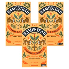 햄스테드 레몬 앤 진저, 1.5g, 20개입, 3개