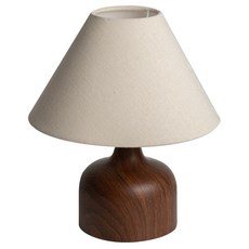 MYUMYU 沐慕家居 韓系實木小燈 附燈泡 29 x 25cm, 白色