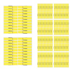Uniart 1500 木製夾 大 (4.5cm) 18入, 黃色