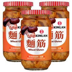 KIMLAN 金蘭 香菇麵筋, 396g, 3罐