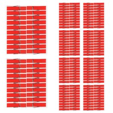 Uniart 1000 木夾 中 (3.5cm) 18入, 紅色, 10入