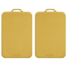 SCELLER Petit 韓國製造抗菌防刮砧板, 沙芥黃, 2個