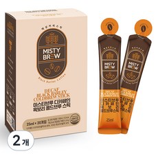 미스티브루 디카페인 흑보리 콜드브루 스틱, 25ml, 20개입, 2개