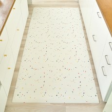 리포소 반려동물 양면 PVC 미끄럼방지 접이식 롤링매트, 웜테라조 + 쿨테라조, 1개