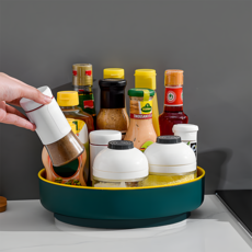 프란다스 미끄럼 방지 다용도 회전트레이 대형 32 x 6.7 cm, 그린 + 옐로우, 3개