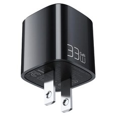 TOTU 拓途 飛速系列 GaN 33W氮化鎵充電器 PD QC雙孔快充, 黑色, 1個