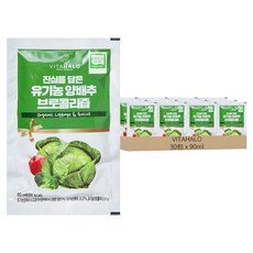 VITAHALO 高麗菜花椰菜蔬果汁, 90ml, 30包