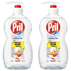 Pril 淨麗 小蘇打高效洗碗精, 750ml, 2瓶