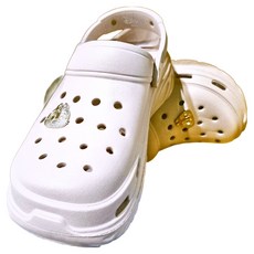 Disney 迪士尼 釦厚底洞洞鞋 成人款 A24582, 24.5cm, 奇蒂奶茶, 1雙