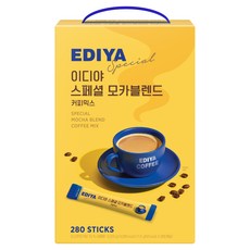 EDIYA COFFEE 特調摩卡咖啡粉隨身包, 280包, 1盒