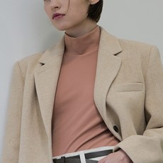 아틀리에나인 여성용 시그니처 웜터치 터틀넥 티 T-6709