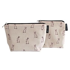 Dotomari 化妝包 + 衛生棉包套組, 兔子米色