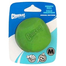 Chuckit 多角型彈力球 狗玩具 耐用橡膠製成 不規則彈跳, 綠色, 1個