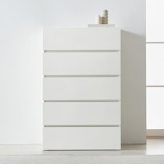 하모벨 베이스 속 깊은 광폭 서랍장 800 방문설치, 화이트, 5단