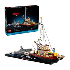 樂高 LEGO 21350 Jaws 積木組 重現經典電影場景 1497片裝 18歲以上適用, 大白鯊, 1入