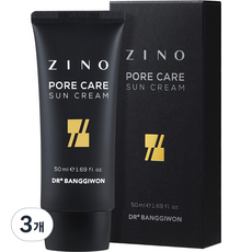 DR BANGGIWON Zino男士毛孔護理防曬霜 SPF50+ PA++++, 3個, 50ml