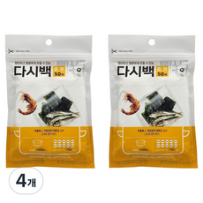 집사람 국산 일회용 다시백, 4개, 50개입, 중(M)