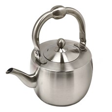 KINDAIRO 金太郎 304不鏽鋼手工壺, 銀色, 1.2L, 1個