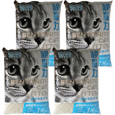 pet story 寵物物語 貓砂 球砂, 原味無香, 18lb, 4包