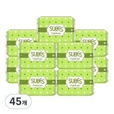 슈베스 캐치미 팬티라이너 일자형, 일반, 20개입, 45개