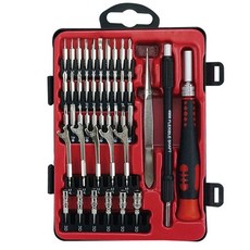 Octopus 章魚牌 精密維修工具組, 45件套裝, 鎳鉻鉬材質起子頭, 附延長桿與軟軸, 雙色防滑手柄, 45件精密維修工具, 1個