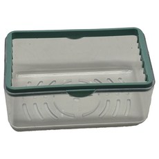 創意免手搓泡沫肥皂盒 PP材質 154克, 藍色、灰色 (隨機出貨), 1個