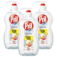 Pril 淨麗 小蘇打高效洗碗精, 750ml, 3瓶