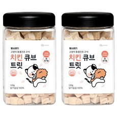 뽀시래기 고양이 큐브 트릿 동결건조, 치킨, 120g, 1개