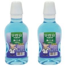 牙得安抗菌漱口水清新薄荷 無酒精溫和抗菌 全家適用, 380ml, 2瓶