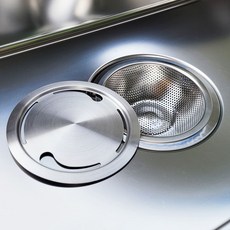 스텐고릴라 싱크대 거름 배수구망 + 커버 세트 타입 1, 1개