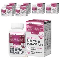 JW중외제약 워터 밸런스 칼륨 포타슘, 120정, 7개
