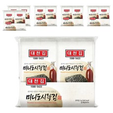 대천김 미니도시락김 G3240-K 6p, 2g, 60개