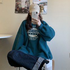 앤드스타일 여성용 브루클린 레터링 루즈핏 맨투맨 263184