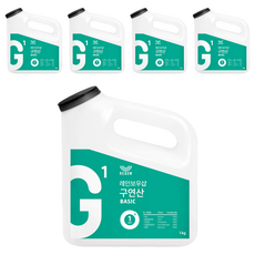 REBOW G1 檸檬酸 基本款 特大氣泡粉, 1kg, 5個