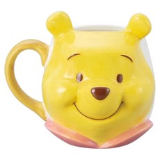 sun art 迪士尼小熊維尼造型馬克杯 350ml, POOH 黃色, 1個