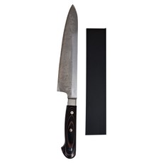 SLD三合鋼 牛刀 西餐刀 主廚刀 口金柄 240mm, 黑色, 1支