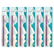 WEDENT 威登 孕婦用方形頭牙刷 全細毛 SS 梅花, 6個, 1件