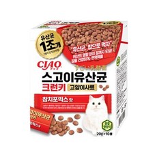 챠오츄르 전연령 고양이 CIAO 스고이유산균 크런키 참치포믹스 P-241K 10p, 닭, 200g, 1개