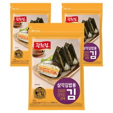 광천김 삼각김밥용 김 조미 50매, 60g, 3개
