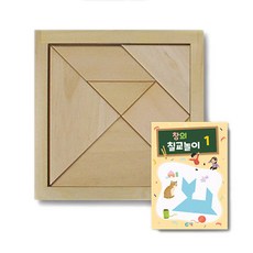 彩色七巧板+木製七巧板+七巧板入門教材 第1階段, 混色, 1人