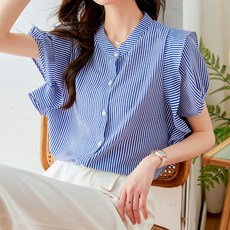 LUNA GIRL Newburi亨利領雪紡衫