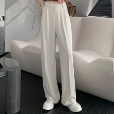 LUNA GIRL 女款Eden褶飾寬版西裝褲