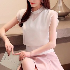 루나걸 홀터 시스루 블라우스