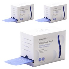 ninepoint All Day 烘衣機用纖維柔軟紙 棉花麝香香氣 正裝, 40張, 3個