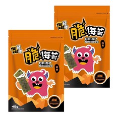 苔嗑 脆海苔-胡椒風味 45g 純素食品 非油炸, 2包