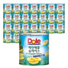 돌 동원 파인애플 슬라이스, 439g, 24개