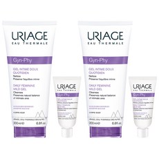 URIAGE 優麗雅 Jinbi日常女性溫和凝膠女性清潔劑+ 3ml, 200ml, 2組